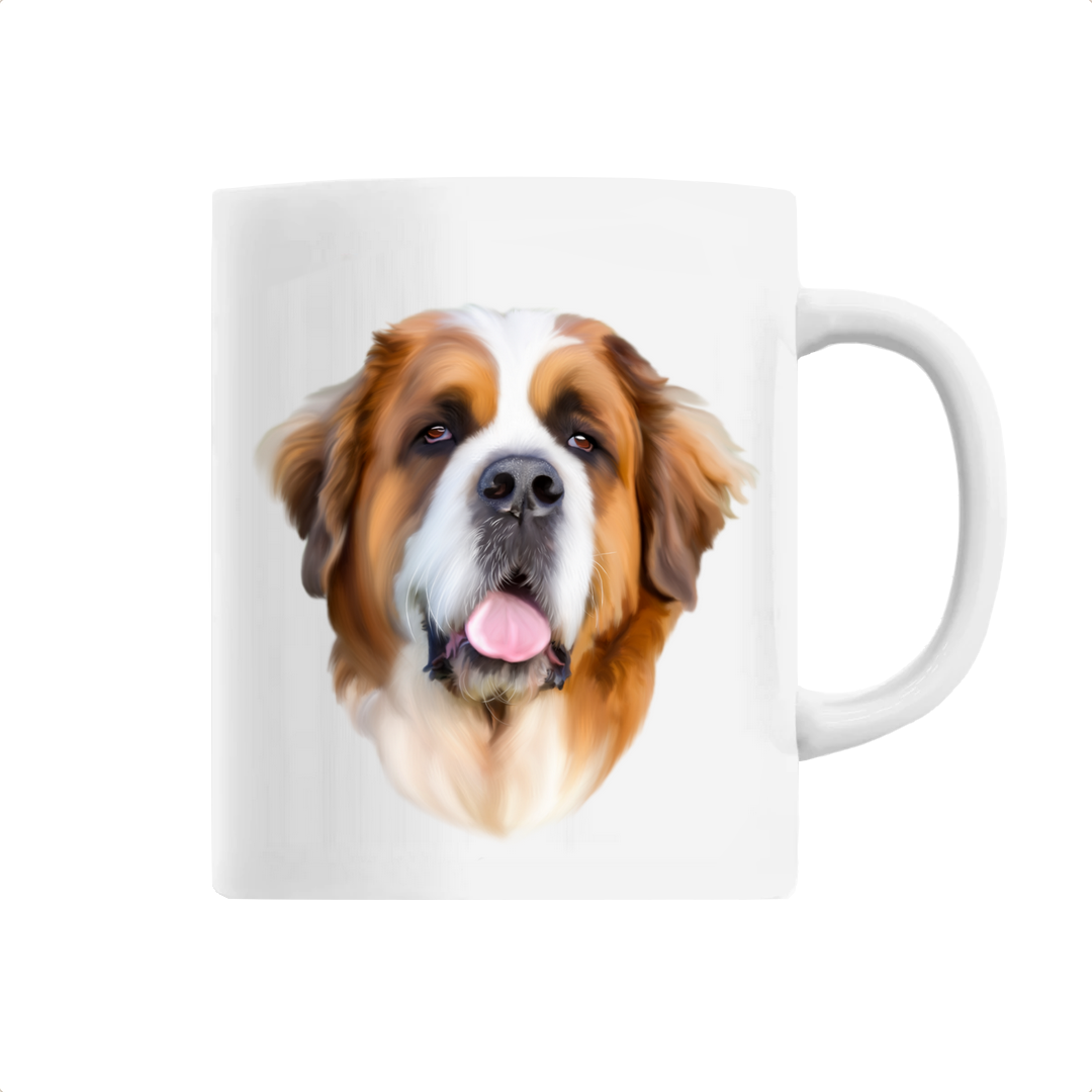 Mug Saint Bernard couleur blanc
