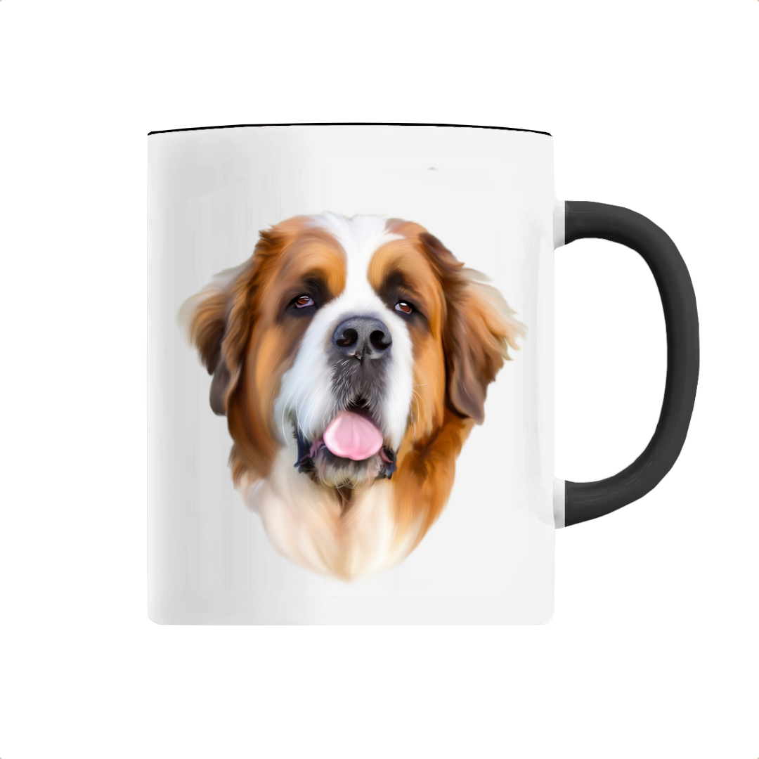 Mug Saint Bernard couleur noire