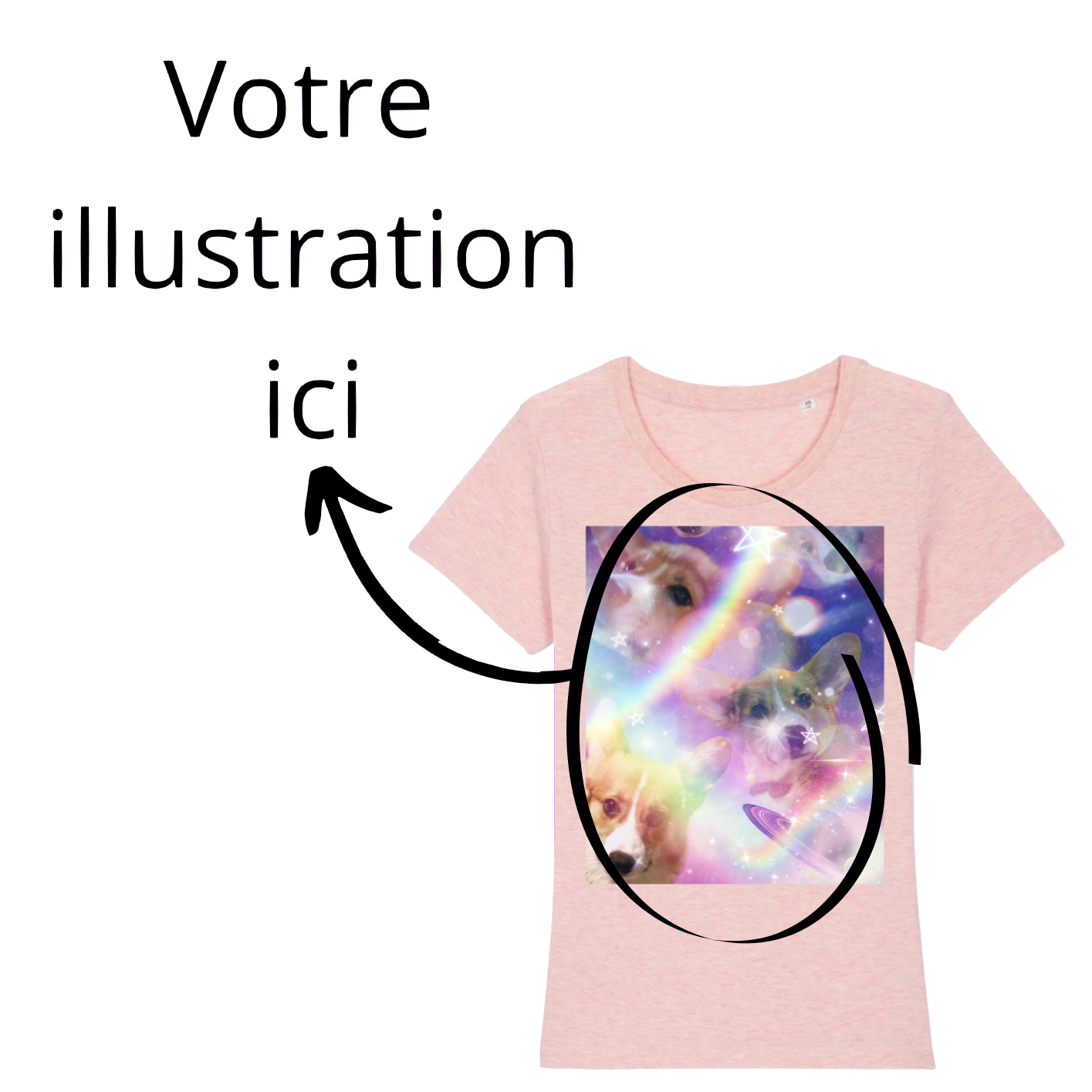 T-shirt unisexe - Dessin personnalisé