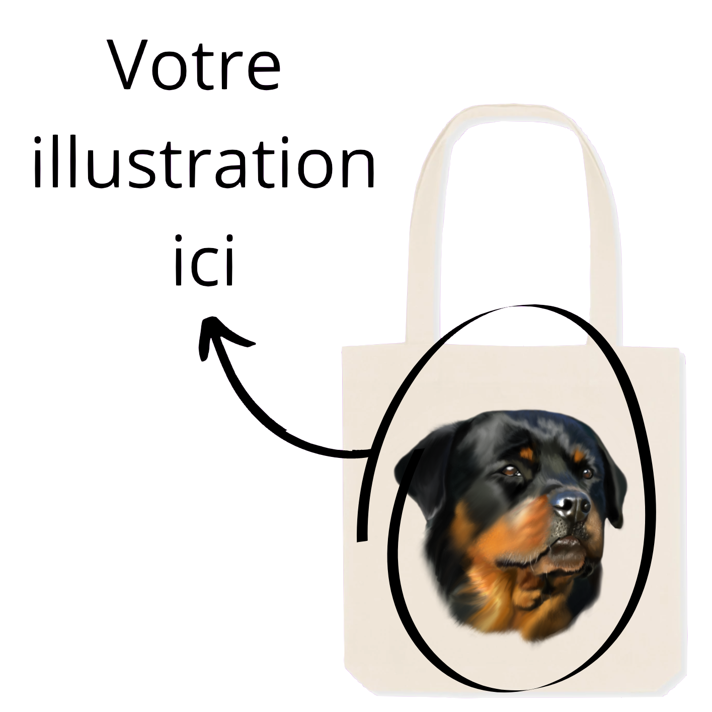 Totebag - Dessin personnalisé