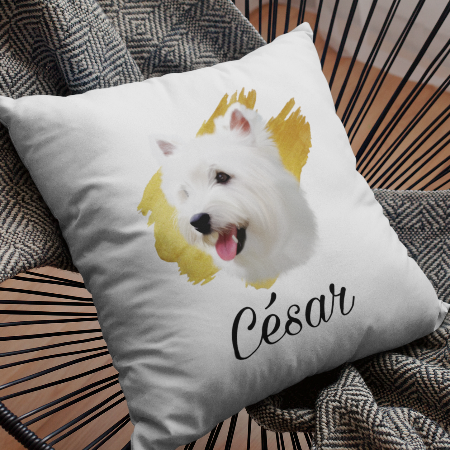 Coussin + housse - Westie