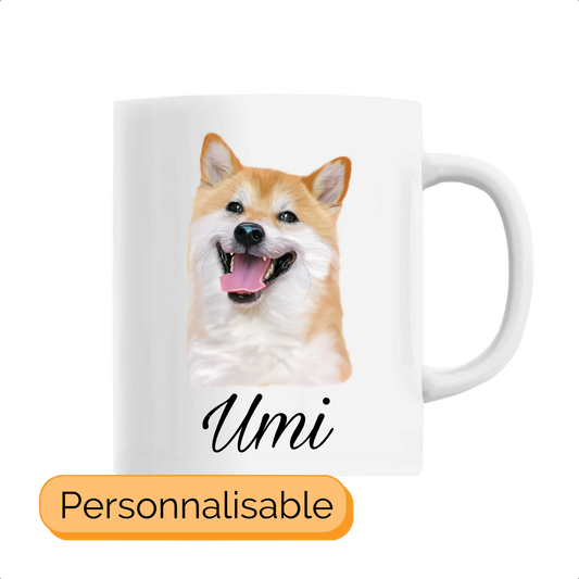 Tasse personnalisable chien shiba