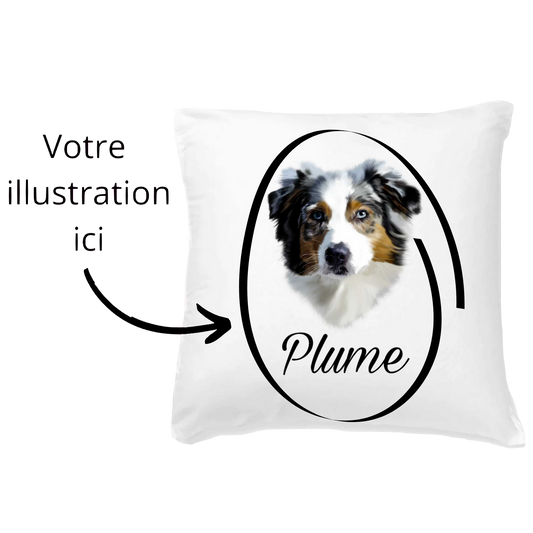 Coussin + housse - Dessin personnalisĂ©