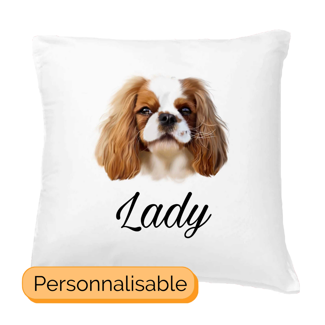 Coussin personnalisable cavalier king charles