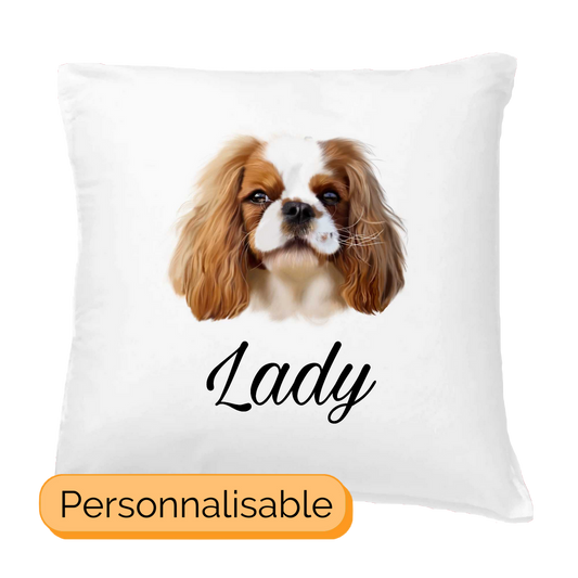 Coussin personnalisable cavalier king charles