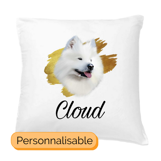 Coussin personnalisable samoyède
