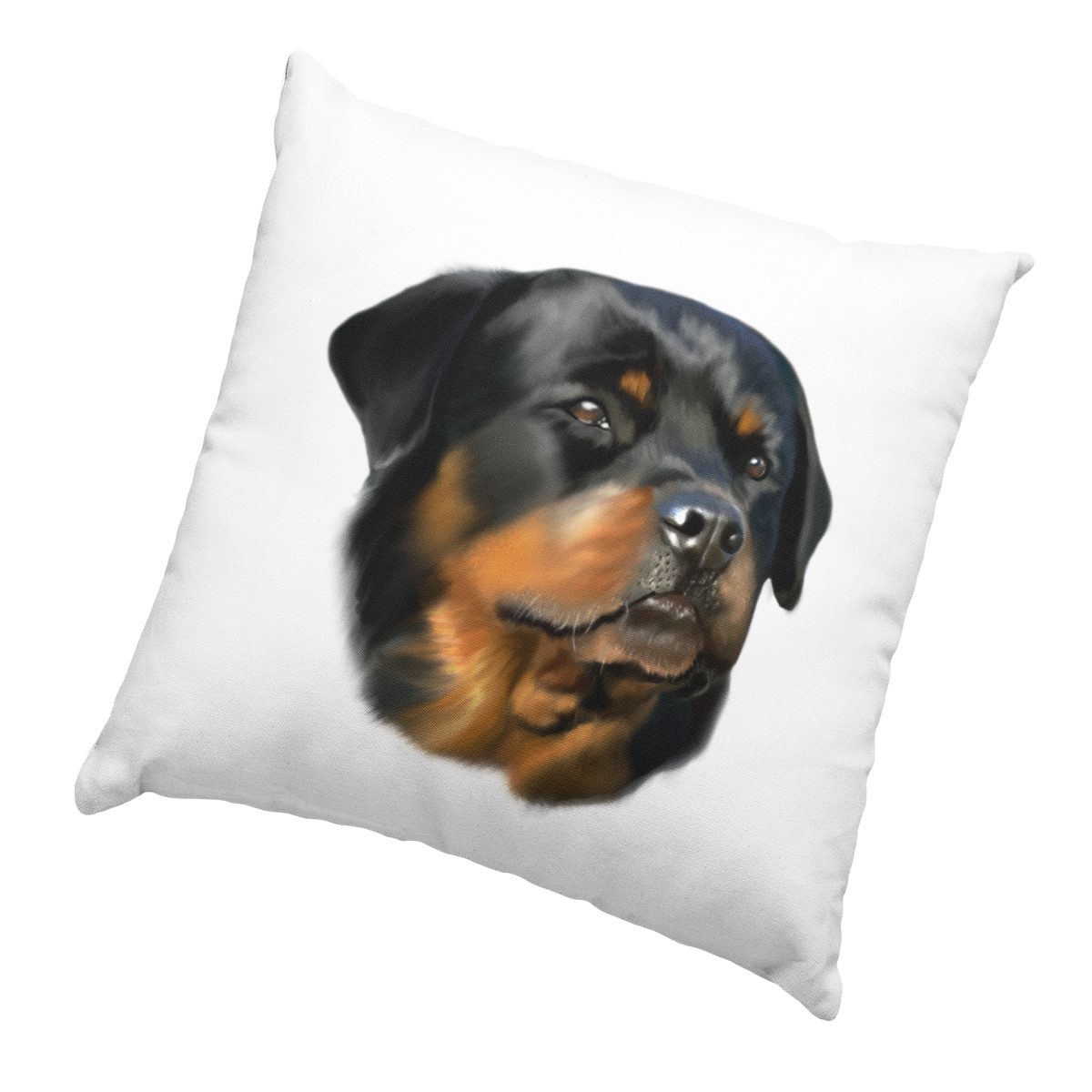 Oreiller portrait rottweiler