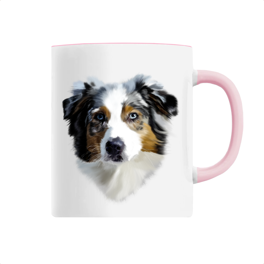 Mug personnalisable berger australien rose