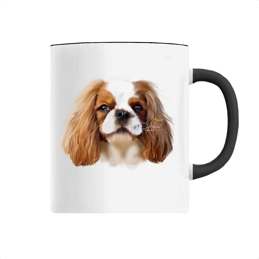 Mug noir Cavalier King Charles