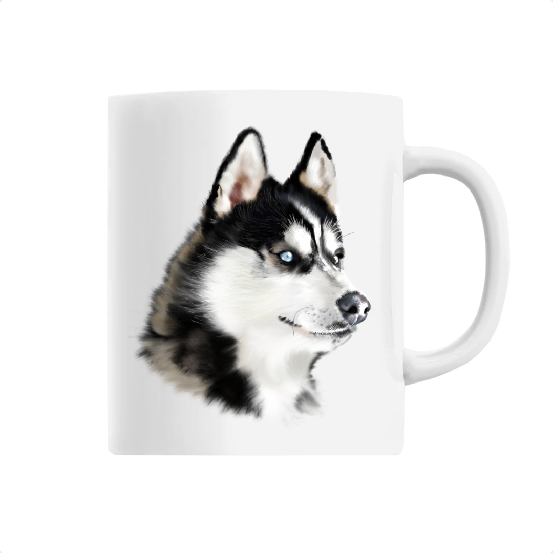 Mug blanc Husky