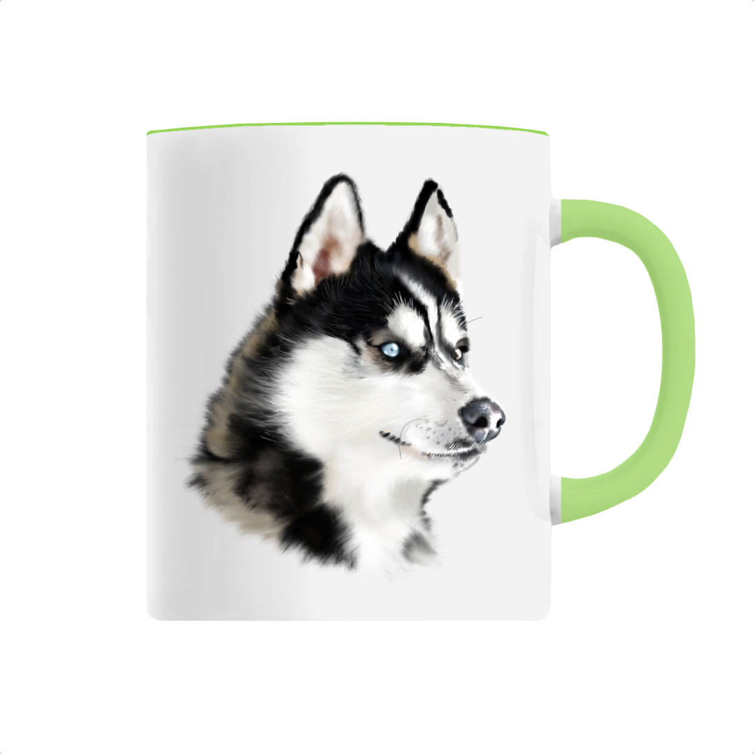 Mug vert Husky