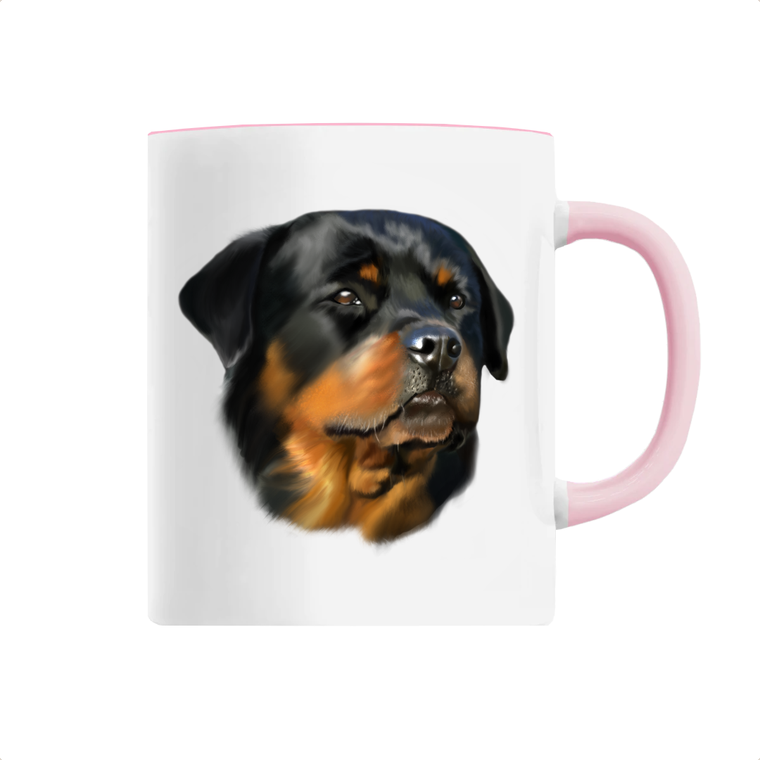 Mug rose rottweiler