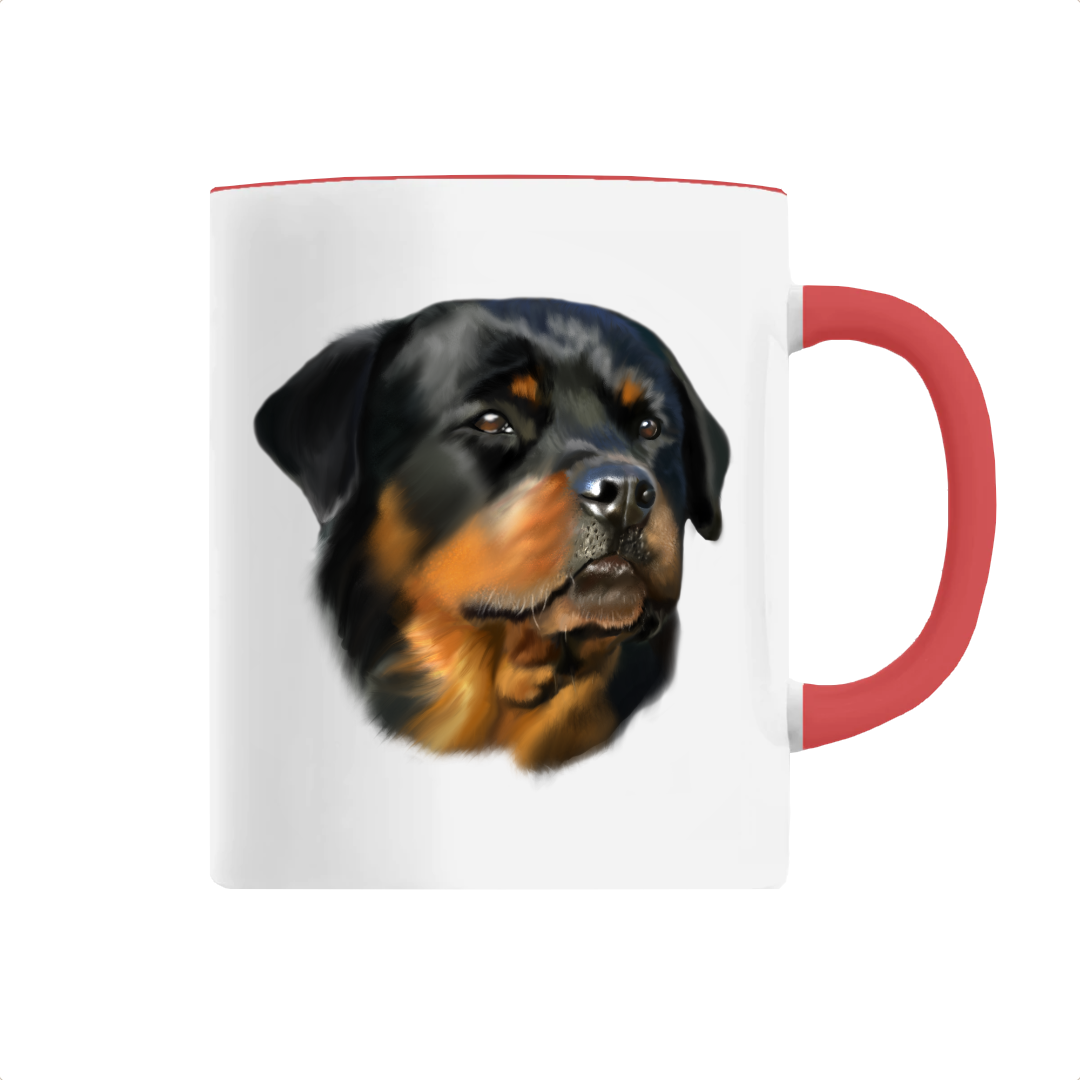 Mug rouge rottweiler