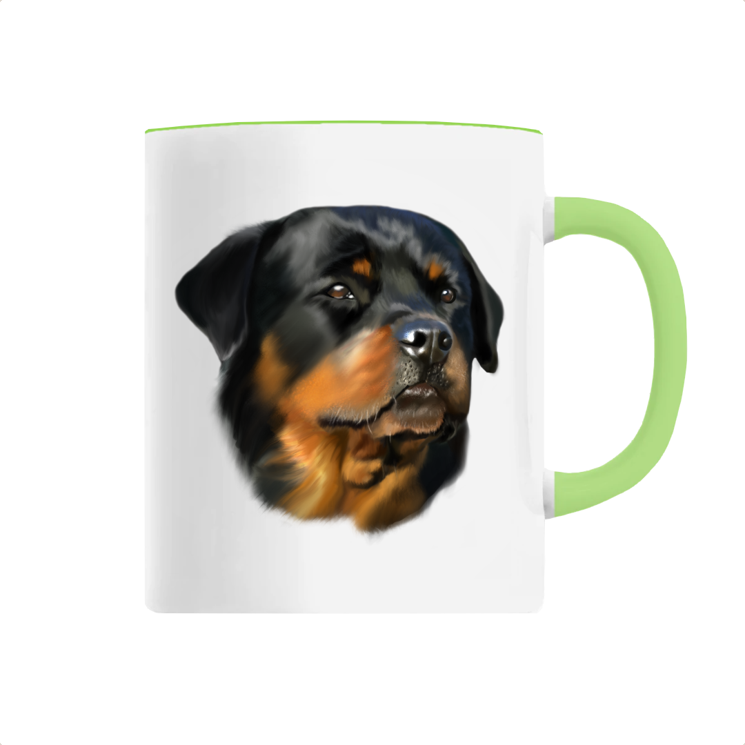 Mug vert rottweiler