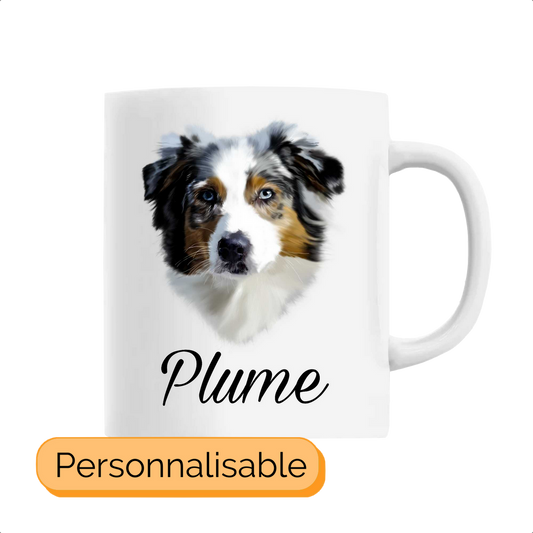 Mug personnalisable avec nom berger australien