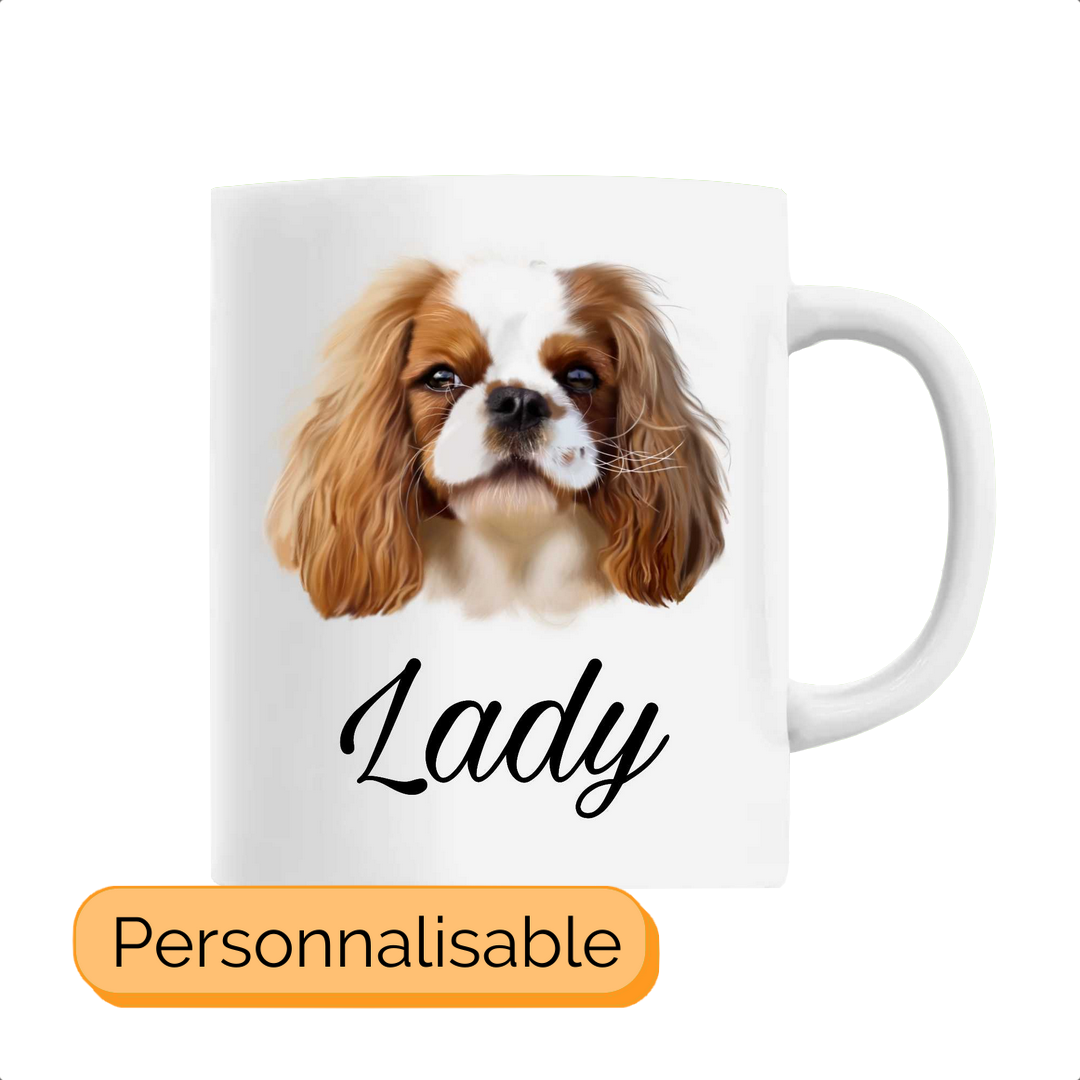 Mug personnalisable cavalier king charles