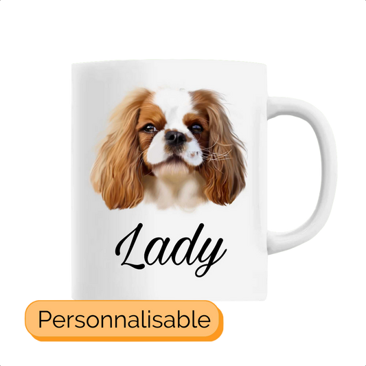 Mug personnalisable cavalier king charles