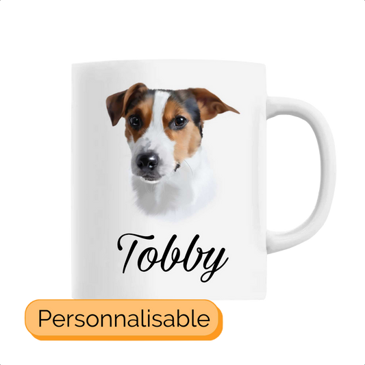 Mug personnalisable jack russell