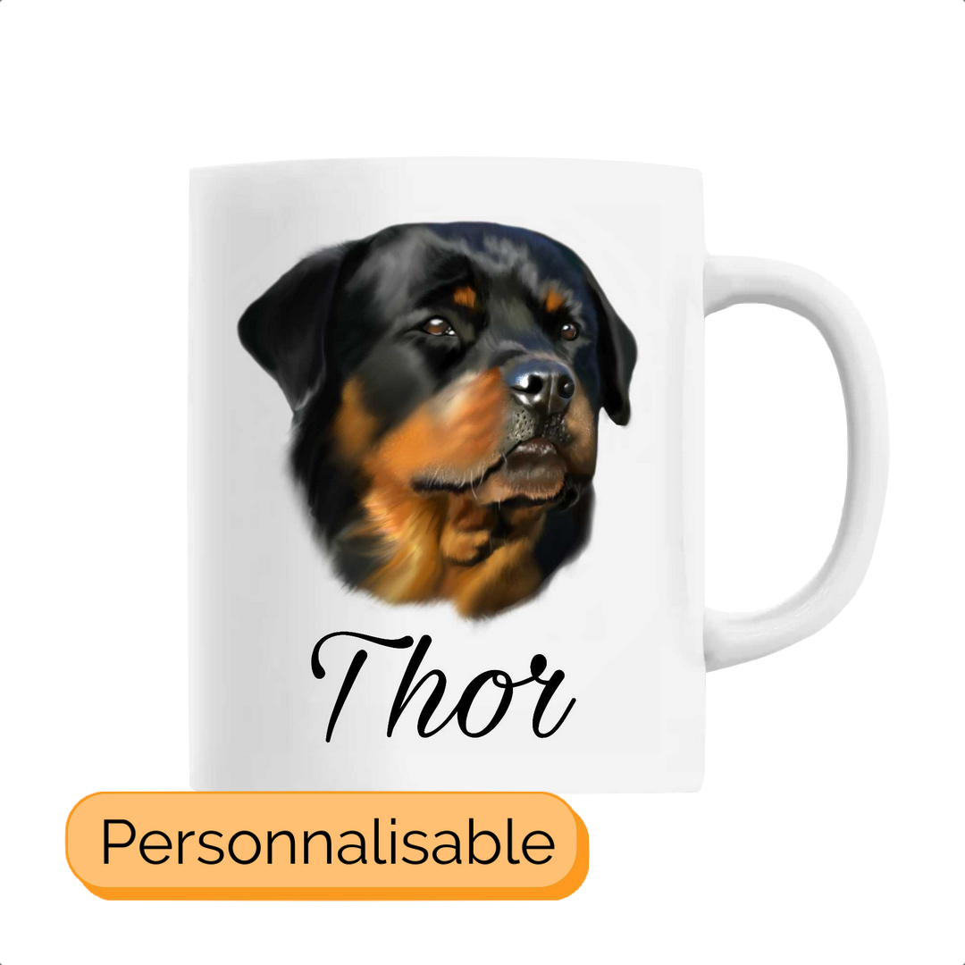 Mug personnalisable rottweiler