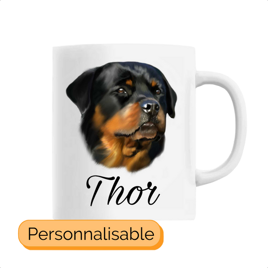 Mug personnalisable rottweiler