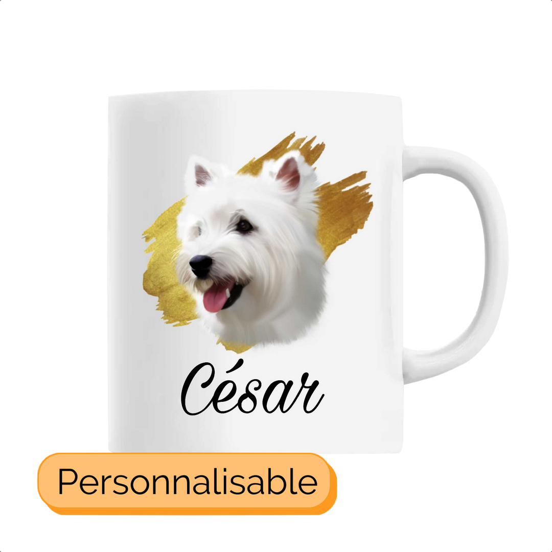 Mug personnalisable westie