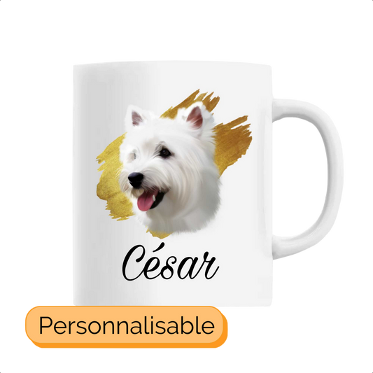 Mug personnalisable westie