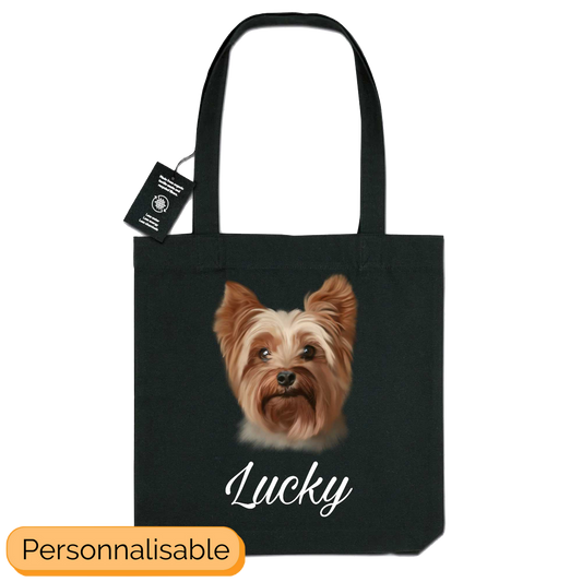 Totebag noir personnalisable yorkshire