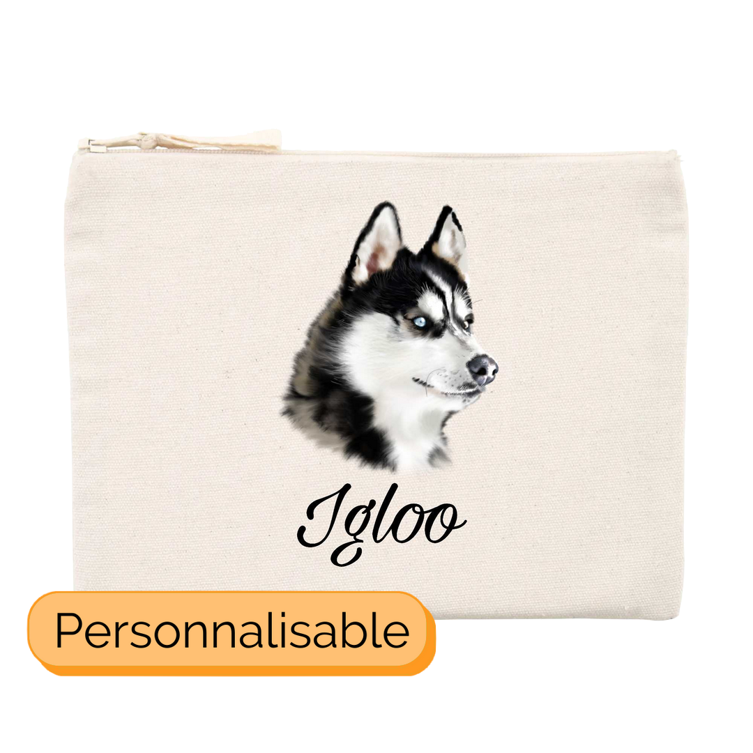 Trousse personnalisable husky